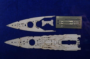 Pont en bois Mutsu MK1 Design MD-70003 pour Aoshima 1/700