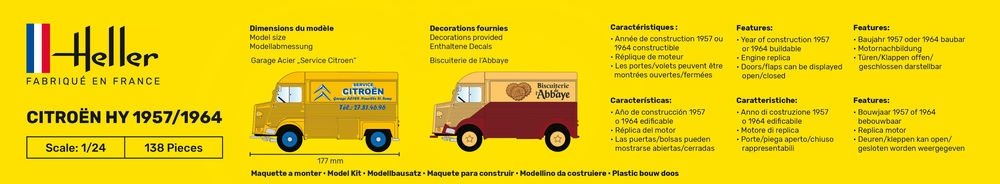 Heller 80744 Citroën HY 1957/1964 Service Citroën 1/24 – immagine 3