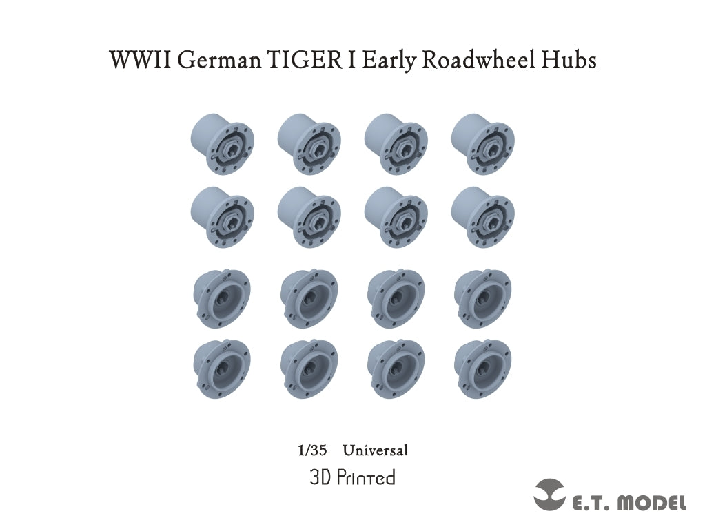 ET Model P35-295 Moyeux de roues de route pour le Tiger I allemand de la Seconde Guerre mondiale (version initiale) à l&amp;#39;échelle 1/35