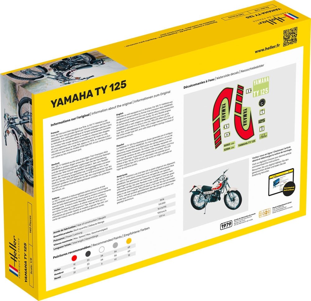 Heller 80902 Yamaha TY 125 1/8 – immagine 2