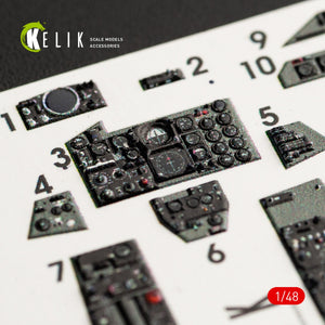 Décalcomanies 3D intérieures KELIK K48056 pour maquette MENG au 1/48 – image 5