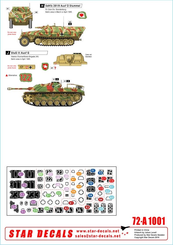 Star Decals 72-A1001 Bataille de Berlin &amp;#39;45 1/72 – image 3
