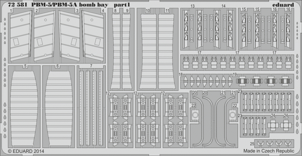 Eduard 72581 Baie à bombes PBM-5/PBM-5A 1/72 MINICRAFT – imagen 2