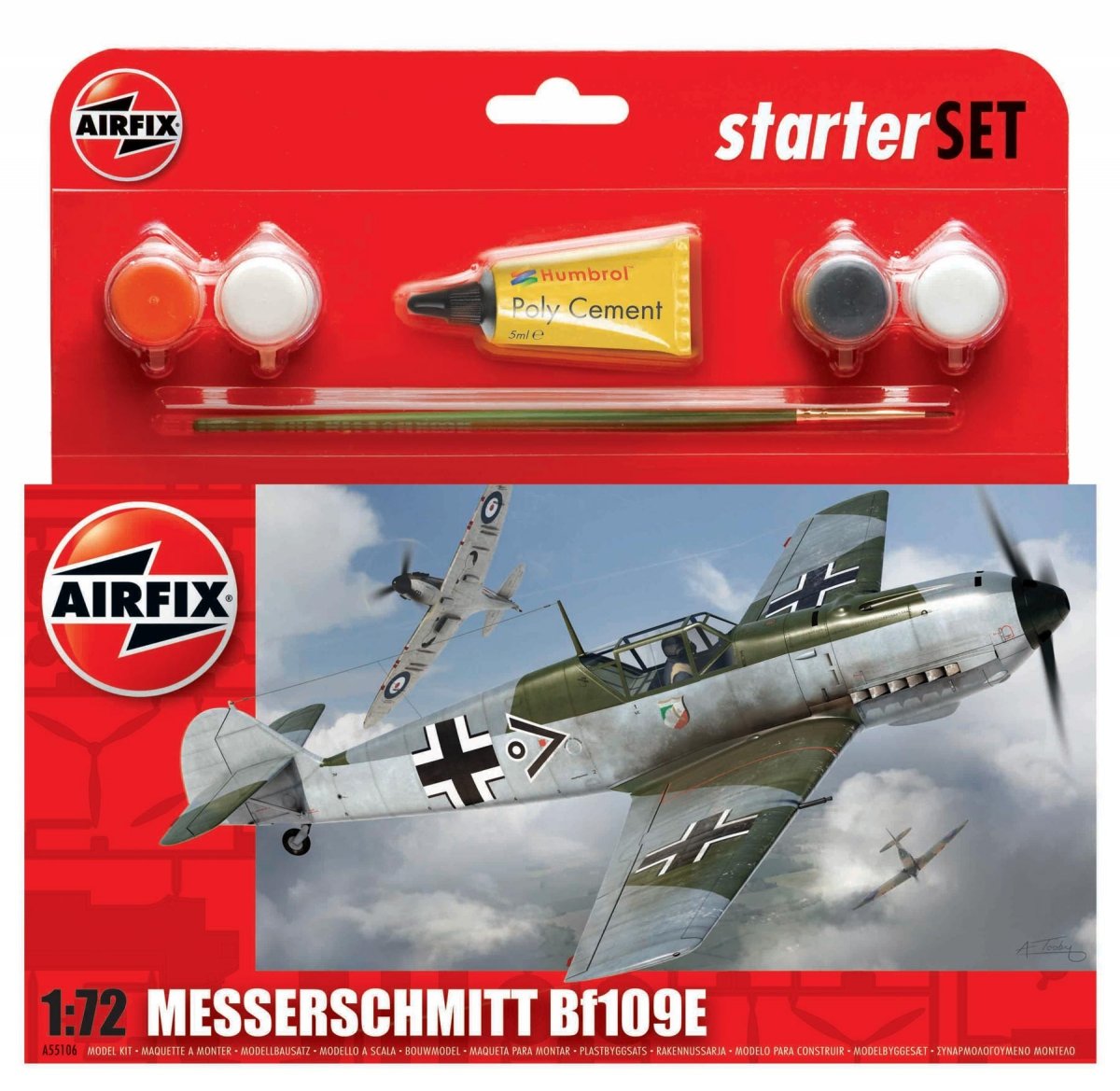 Maquette Airfix 55106A Messerschmitt Bf109E-3