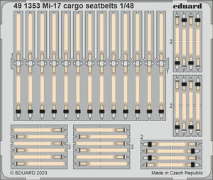 Eduard 491353 Ceintures de sécurité cargo Mi-17 AMK 1/48
