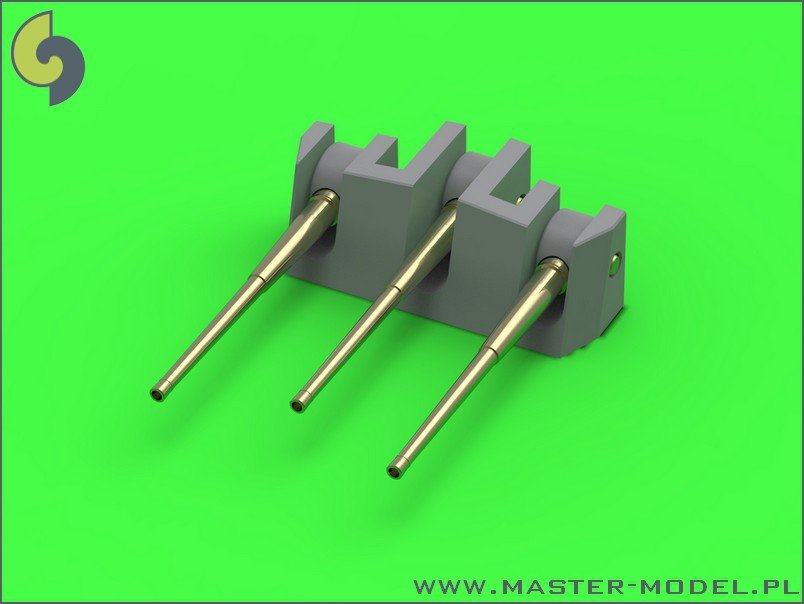 Master SM-350-079 HMS Belfast armement - canons de 6 pouces (12 pièces), canons de 4 pouces (12 pièces) - le set comprend une correction en résine pour le montage du canon de 6 pouces (1/350) – Bild 2