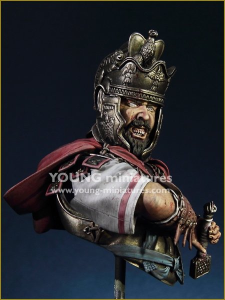 Young Miniatures YH1843 Roman Cavalry Officer- Theilenhofen Germany 2nd C. AD 1/10 – zdjęcie 5