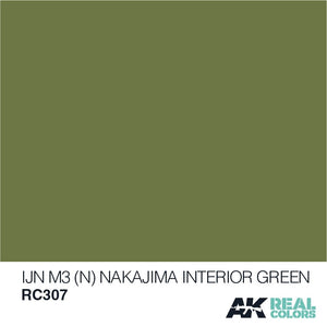 AK Interactive RC307 IJN M3 (N) NAKAJIMA INTÉRIEUR VERT 10ML – imagen 2