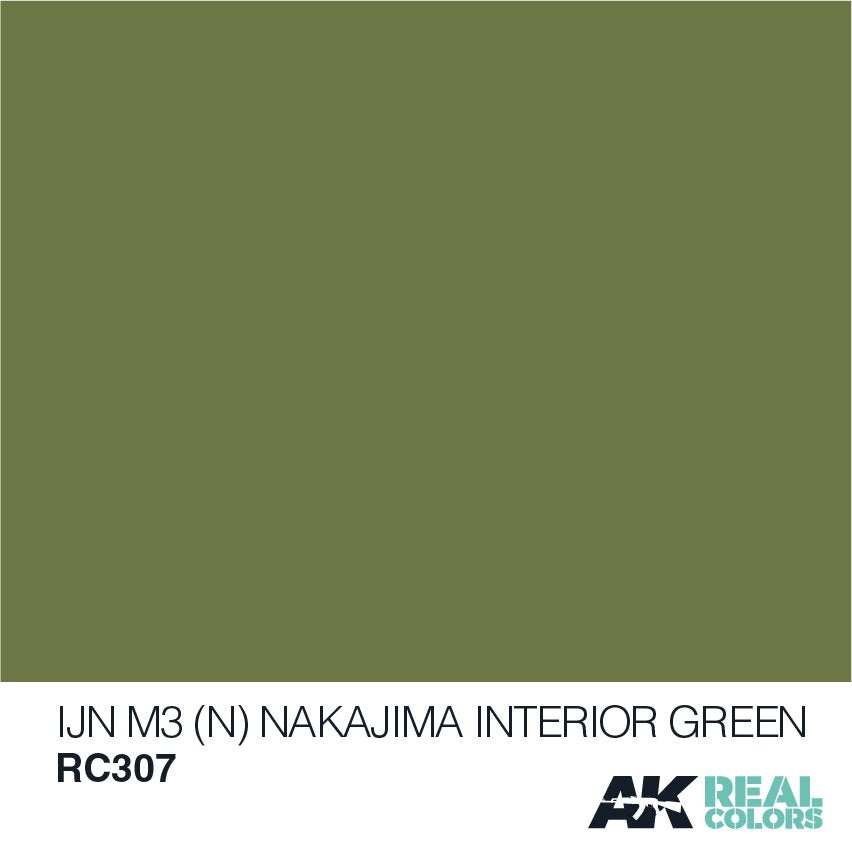 AK Interactive RC307 IJN M3 (N) NAKAJIMA INTÉRIEUR VERT 10ML – imagen 2