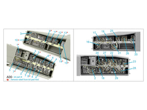 Quinta Studio QD35118 AH-64D Baies avioniques avant étendues Intérieur imprimé en 3D et coloré sur papier décalcomanie (Takom) 1/35  – immagine 2