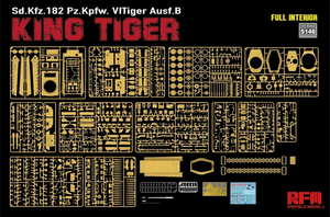 Rye Field modèle 5146 Pz.Kpfw.VI Ausf.B King Tiger Henschel tourelle Sd.Kfz. 182 avec intérieur complet 1/35  – image 2