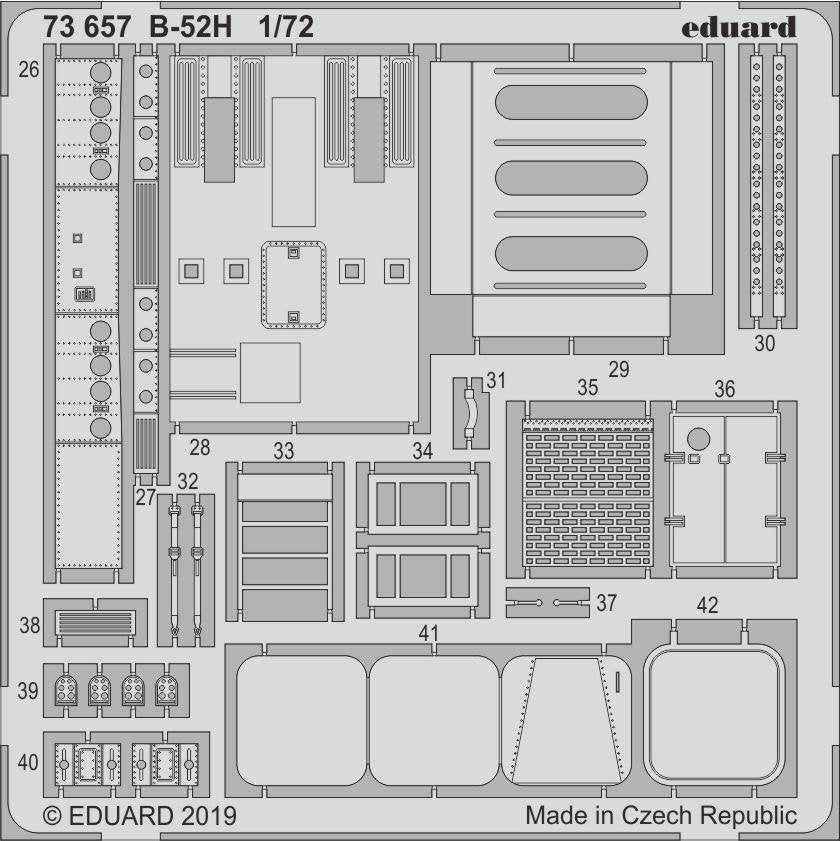 Intérieur du B-52H Eduard 73657, échelle 1/72, MODELCOLLECT – image 2