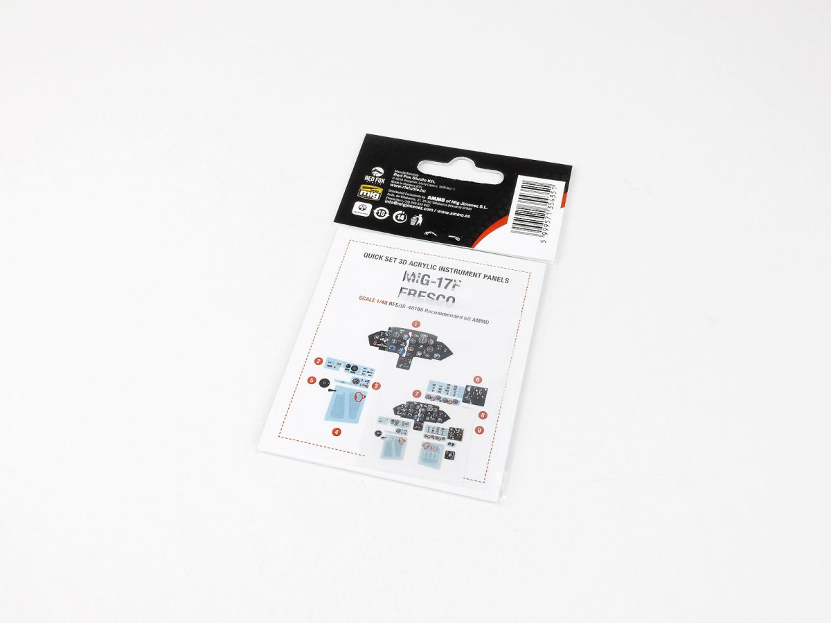 Red Fox Studio QS-48186 MiG-17F Fresco 3D résine colorée IP 1/48  – image 2