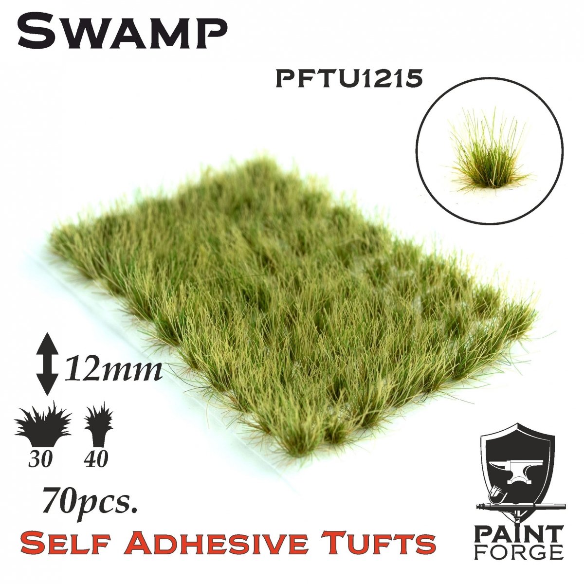 Paint Forge PFTU1215 SWAMP TUFTS Grass Tufts - 12mm