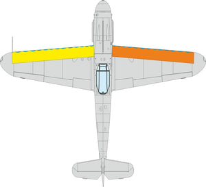 Eduard CX676 Bf 109G ailes bord d&amp;#39;attaque lignes ondulées 1/72