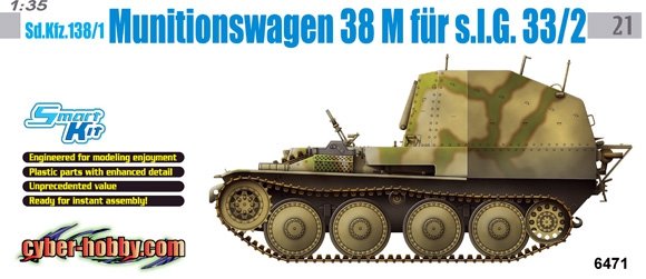 Cyber ​​​​Hobby 6471 Sd.Kfz. 138/1 Véhicule de munitions (1/35)