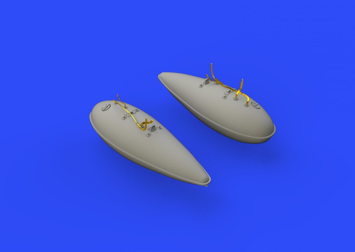 Réservoirs de carburant Eduard 648349 P-51D 75 gal AIRFIX 1/48
