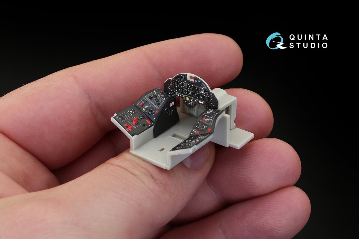 Intérieur imprimé en 3D et coloré sur papier décalcomanie Quinta Studio QD48099 A-1H (pour maquette Tamiya) 1/48 – immagine 7