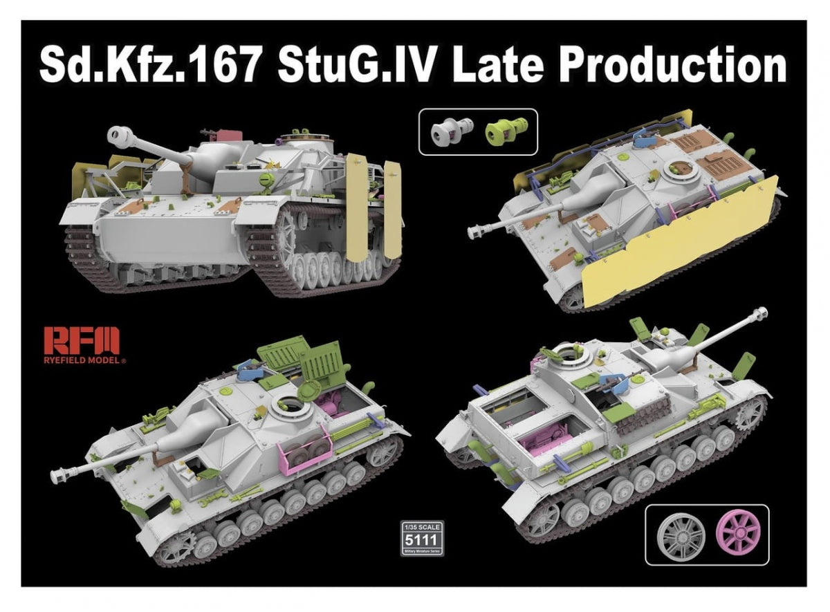 Modèle de champ de seigle 5111 Sd.Kfz. 167 StuG.IV Production Tardive 1/35  – image 2