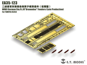ET Model EA35-123 Garde-boues « Brummbar » pour Stu.Pz.IV allemand de la Seconde Guerre mondiale (production tardive) 1/35 – image 2