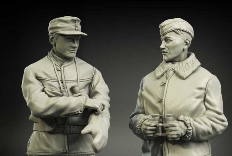 Ensemble de vêtements d&amp;#39;hiver pour officiers de chars Waffen-SS Panzer Art FI35-029, échelle 1/35 – immagine 2