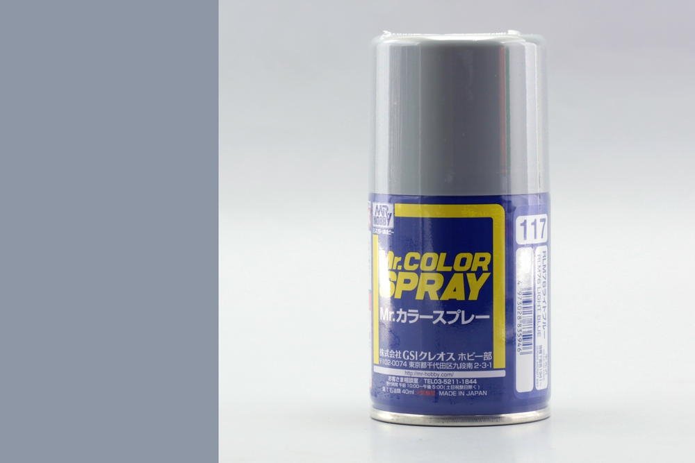 Mr.Hobby S-117 RLM76 Bleu clair - Spray (Semi-brillant)