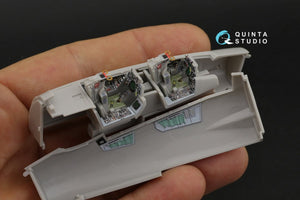 Intérieur imprimé en 3D et coloré sur papier décalcomanie Quinta Studio QD72027 F-14A (pour maquette Hasegawa) 1/72 – image 5