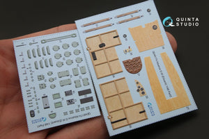 Intérieur imprimé en 3D et coloré sur papier décalcomanie Quinta Studio QD48174 Albatros D.III (pour kit Eduard) 1/48 – Bild 2