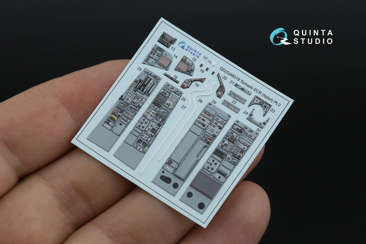 Quinta Studio QD+48519 Tornado ECR 3D-Printed coloured Interior on decal paper (Italeri) (with 3D-printed resin parts) 1/48 – zdjęcie 5