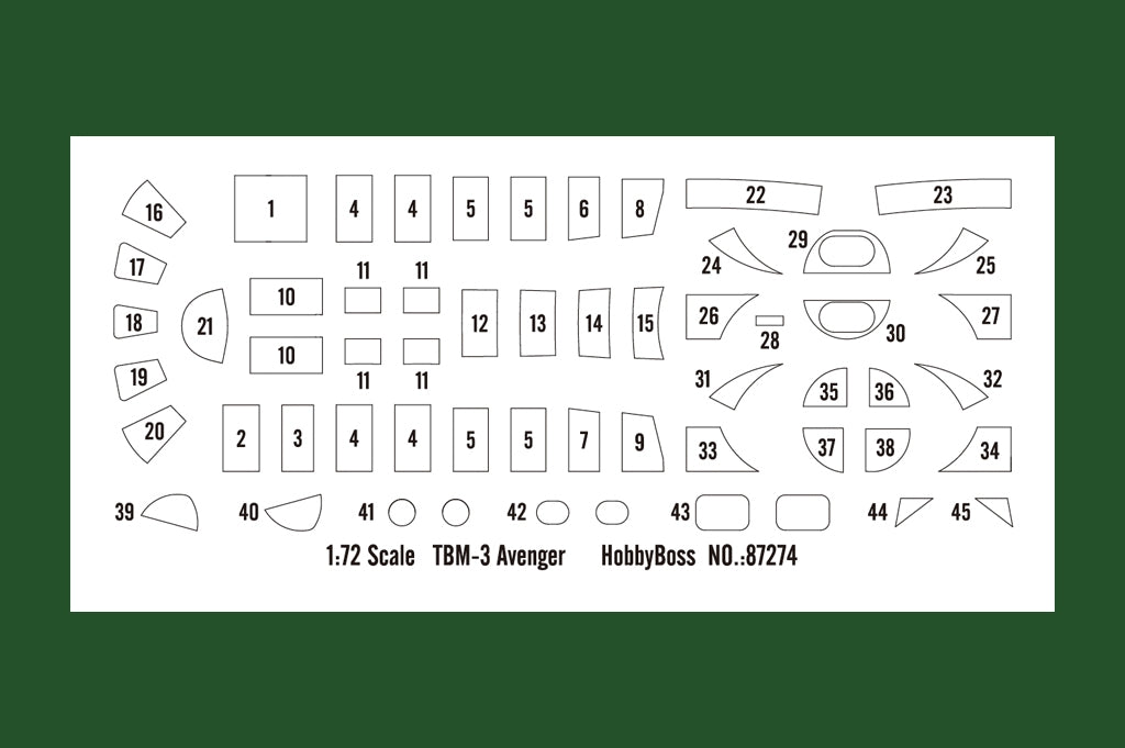 Hobby Boss 87274 TBM-3 Avenger 1/72 – zdjęcie 3