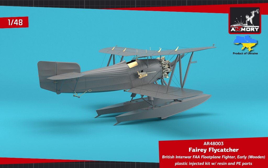 Armory Models 48003 Fairey Flycatcher, chasseur hydravion britannique FAA de l&amp;#39;entre-deux-guerres, sur flotteurs en bois, échelle 1/48  – image 8