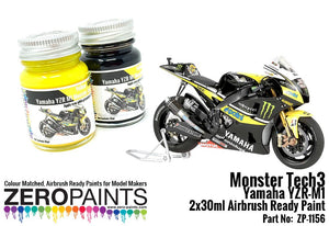Kit de peinture Zero Paints ZP-1156 Monster Tech3 Yamaha YZR-M1 (2 x 30 ml)