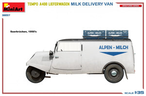 MiniArt 38057 TEMPO A400 LIEFERWAGEN. FOURgon DE LIVRAISON DE LAIT 1/35 – Bild 6