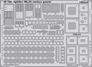 Panneaux de surface Eduard 48766 Spitfire Mk. IX 1/48 EDUARD