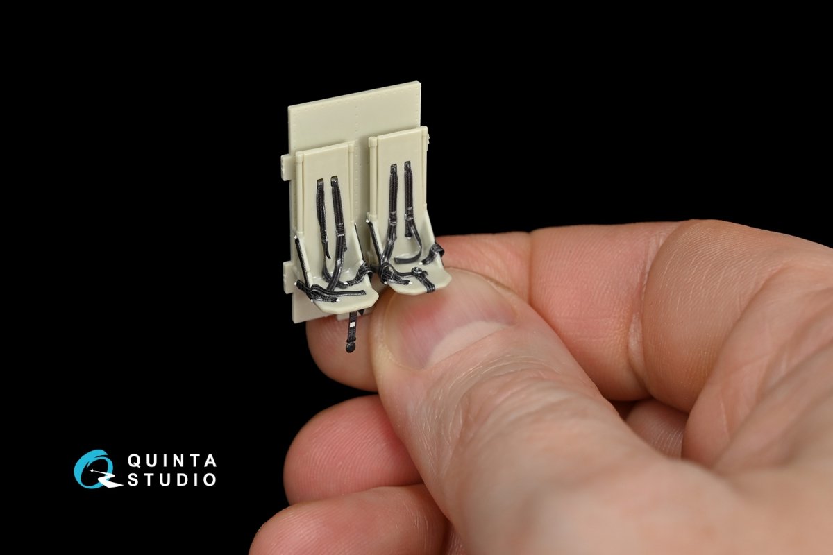 Intérieur imprimé en 3D et coloré sur papier décalcomanie Quinta Studio QD48091 UH-1Y Venom (pour maquette Kitty Hawk) 1/48 – image 11