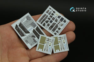 Intérieur imprimé en 3D et coloré sur papier décalcomanie Quinta Studio QD48373 F/A-18F tardif / EA-18G (Hobby Boss) à l&amp;#39;échelle 1/48 – image 5