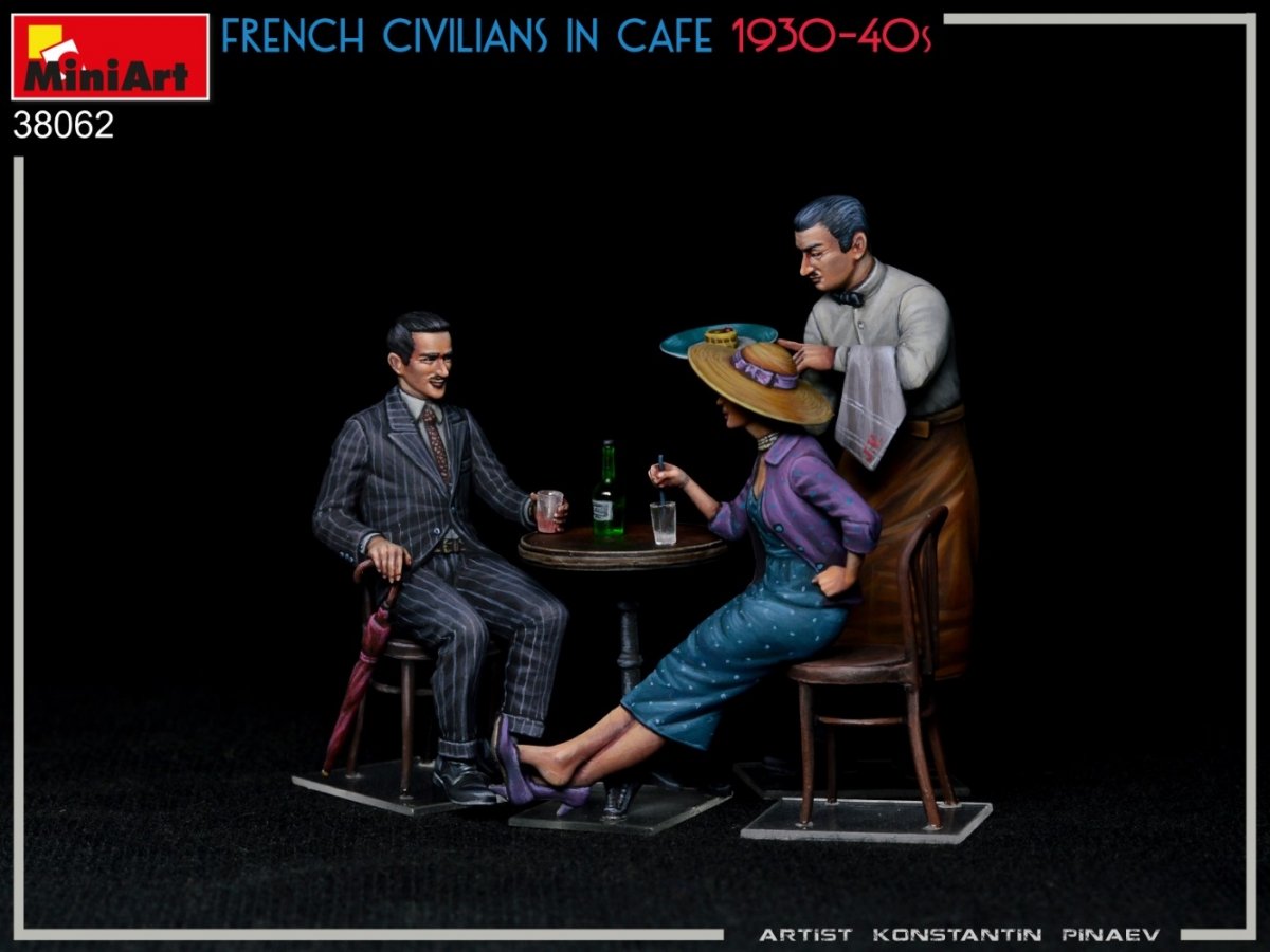 MiniArt 38062 CIVILS FRANÇAIS DANS UN CAFÉ ANNÉES 1930-40 1/35 – Bild 5
