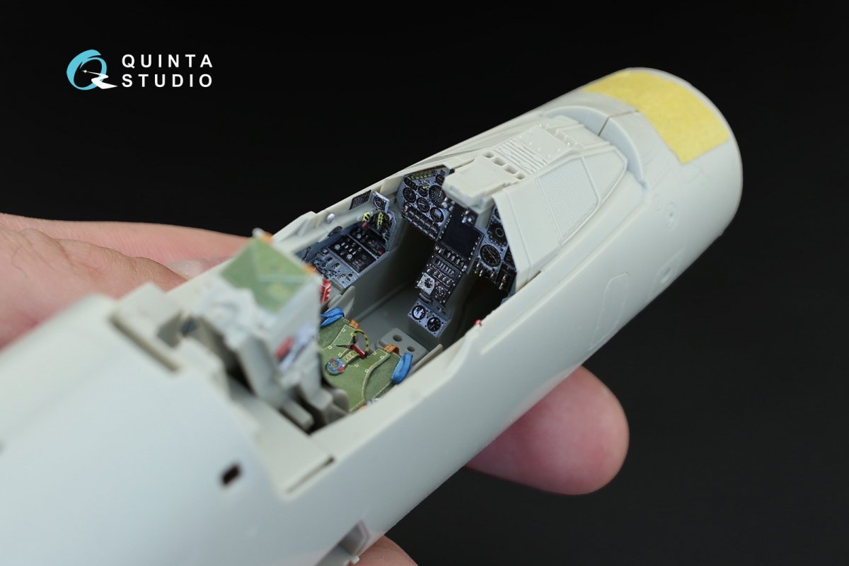 Intérieur imprimé en 3D et coloré sur papier décalcomanie Quinta Studio QD32009 Mirage 2000C (pour maquette Kitty Hawk) 1/32 – Bild 9