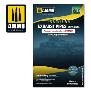 Munitions pour tuyaux d&amp;#39;échappement universels Mig 8085 Chieftain 1/35  – image 2
