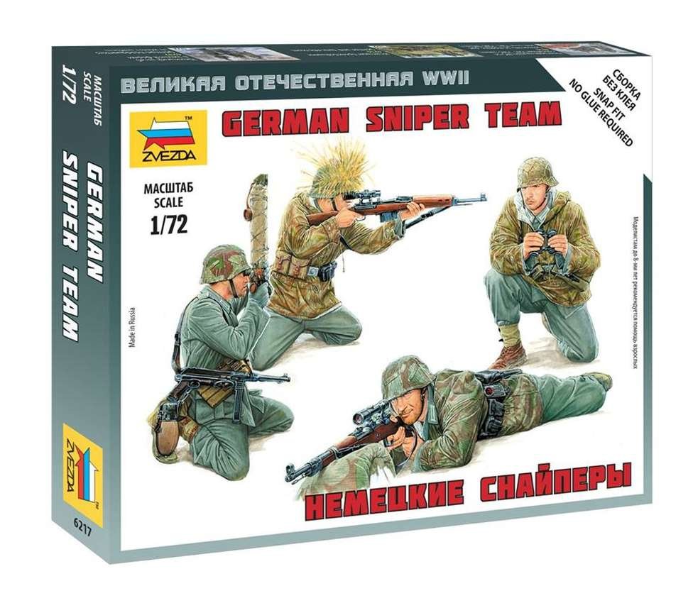 Zvezda 6217 Équipe de tireurs d'élite allemands (1/72)