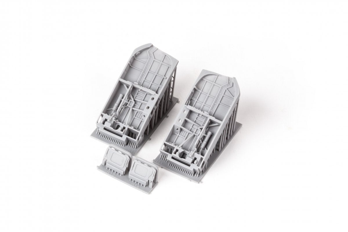 Baies de train d&amp;#39;atterrissage Eduard 648798 F6F - Impression Eduard 1/48