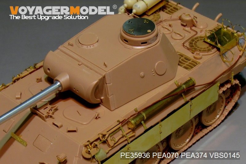 Maquette Voyager PE35936 Panther D allemand de la Seconde Guerre mondiale avec réservoirs de carburant « Stadtgas » (de base pour MENG TS-038 au 1/35) – Bild 14