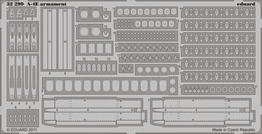 Eduard 32299 TROMPETTE d'armement A-4E (1/32)