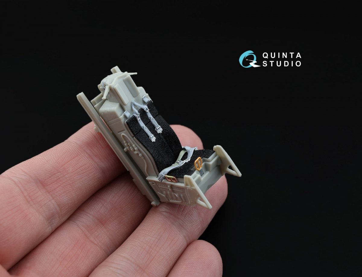 Intérieur imprimé en 3D et coloré sur papier décalcomanie Quinta Studio QD32003 F-16C (pour maquette Tamiya) 1/32  – image 7