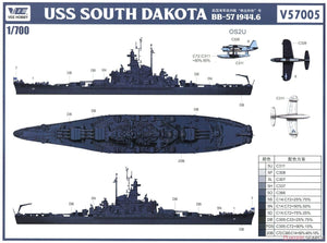 Vee Hobby P57005 USS South Dakota Platinum Box 1/700  – image 7