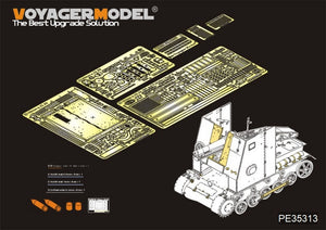 Maquette Voyager PE35313 Canon allemand de 150 mm s.IG.33(Sf) sur Pz.Kpfw.I Ausf.B Basic pour DRAGON 6259 au 1/35