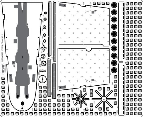 Pontos 35011F1 USS BB-63 Missouri BATTLESHIP Kit de détails (1/350) – image 11