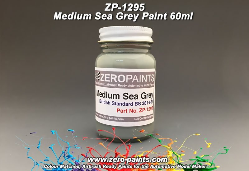 Peinture Zero Paints ZP-1295 RAF Gris Mer Moyen - 60 ml – Bild 2