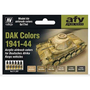 Vallejo 71207 DAK Couleurs 1941-1944 (6x17ml)