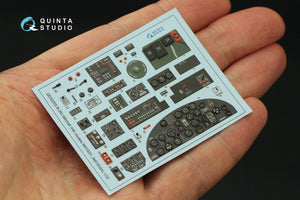 Quinta Studio QD32203 B-25J Mitchell Nez en verre, intérieur imprimé en 3D et coloré sur papier décalcomanie (HK models) 1/32 – image 4